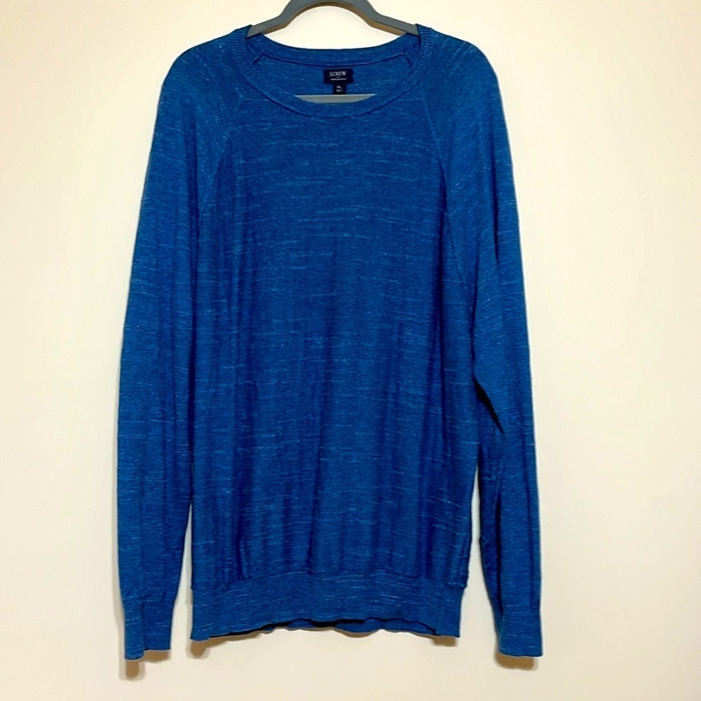 J. Crew Factory Raglan Budded Crewneck Sweater Sz XL